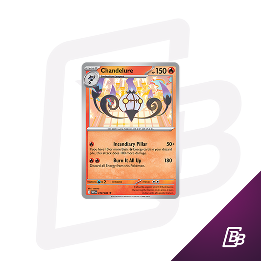 Chandelure #018 White Flare [WHT EN]