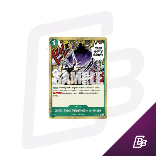 Demon Aura Nine Sword Style Asura Blades Drawn Dead Man's Game #037 Legacy of the Master [OP12]