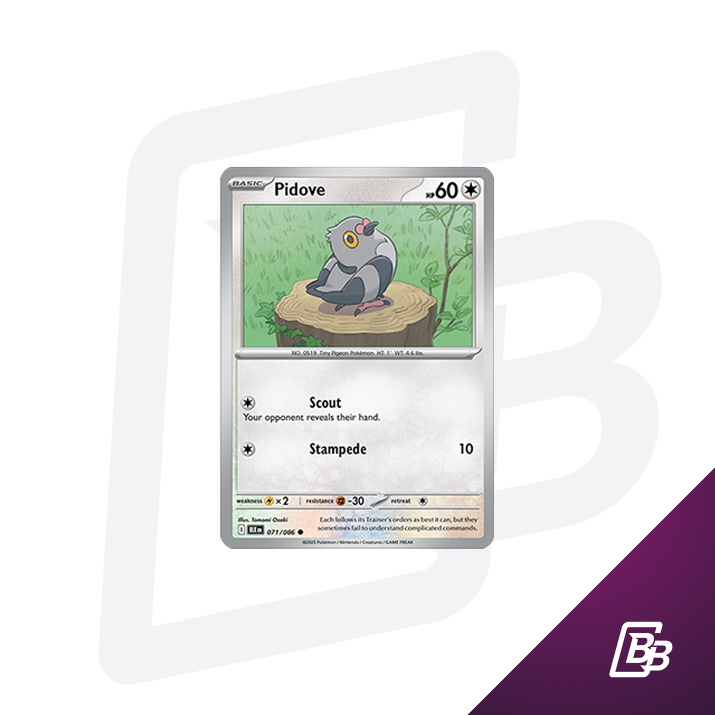 Pidove #071 Black Bolt [BLK EN]